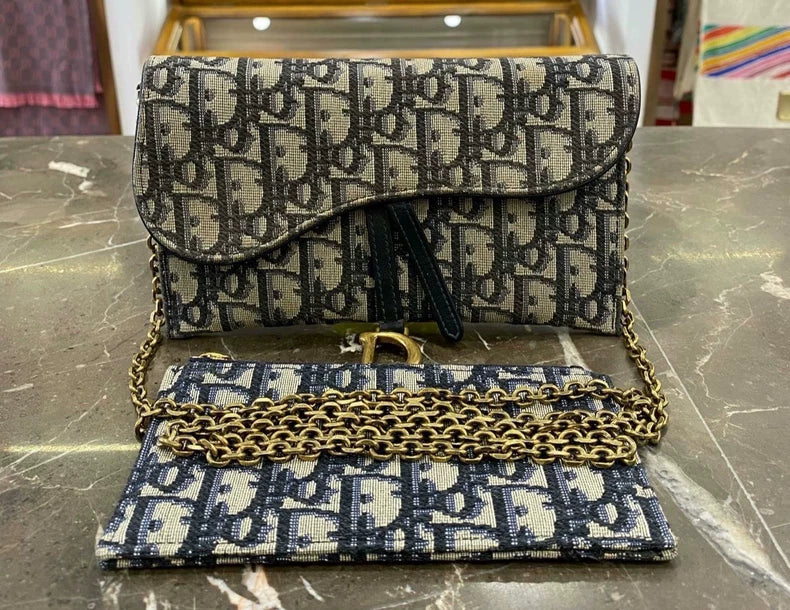 DIOR WOC saddle two-in-one chain bag (second hand)-4