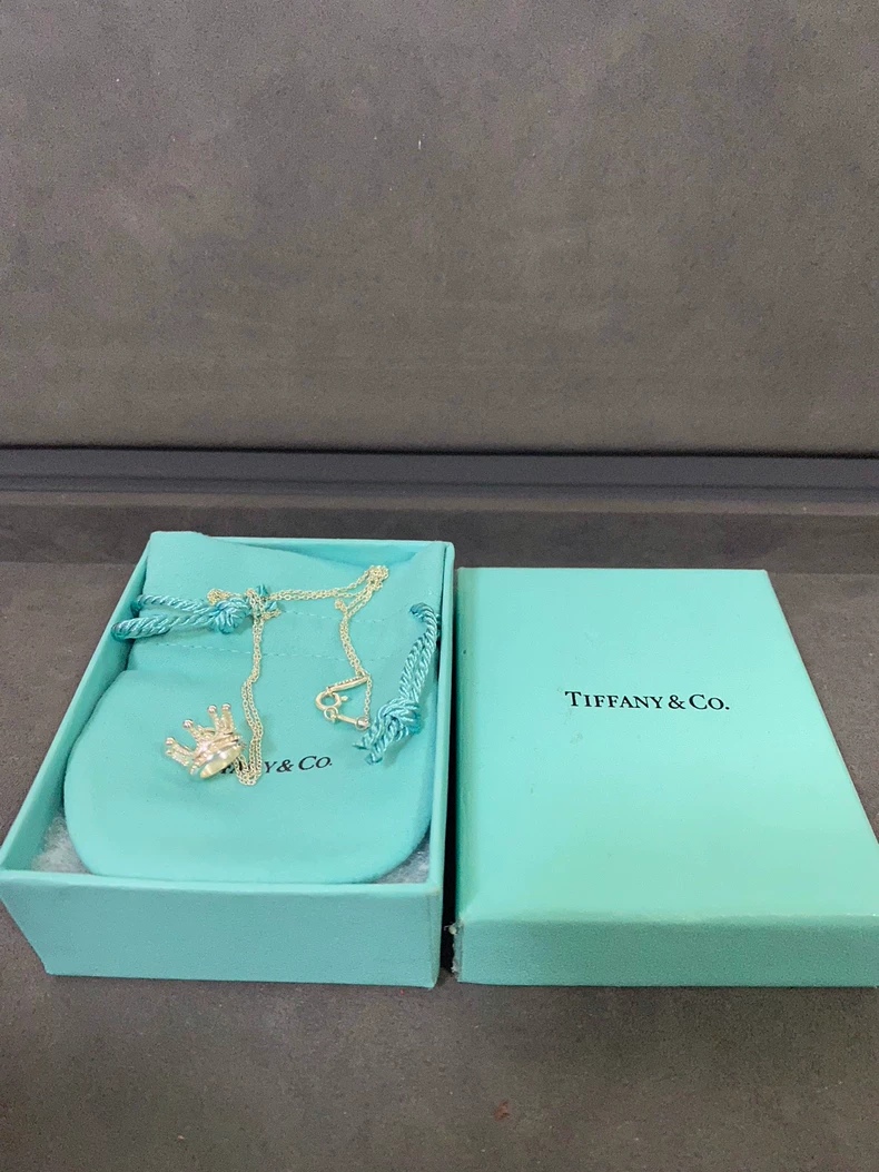 Tiffany Crown Pendant Necklace (second hand)
