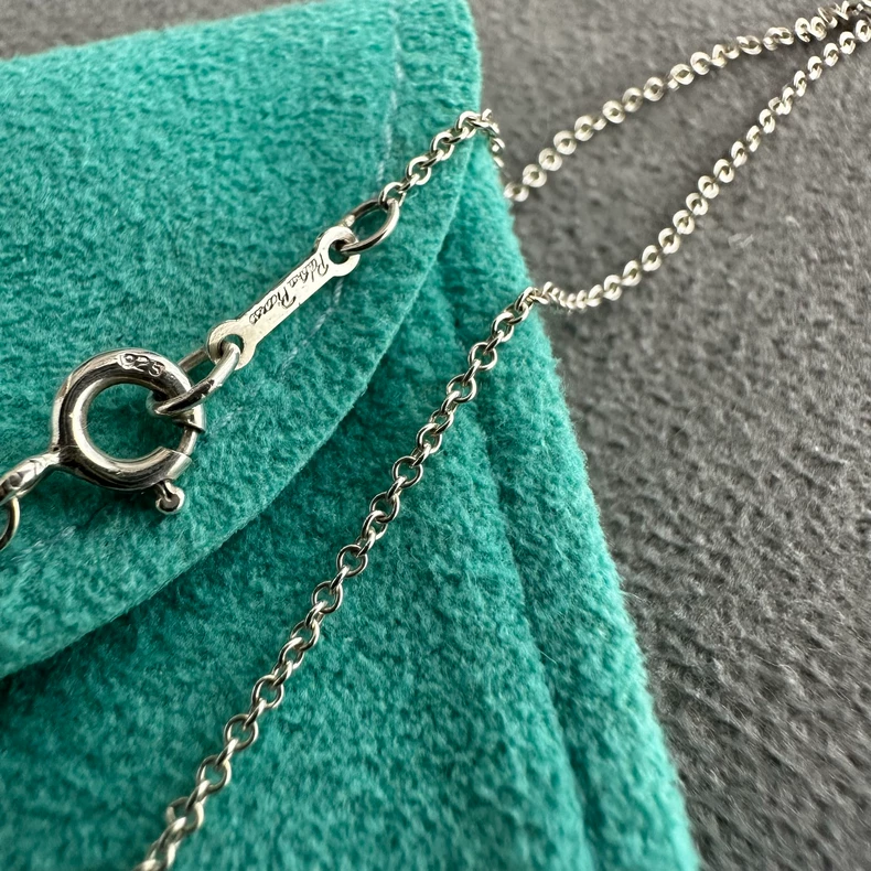 Tiffany&co 925 sterling silver Picasso heart necklace (second hand)-3