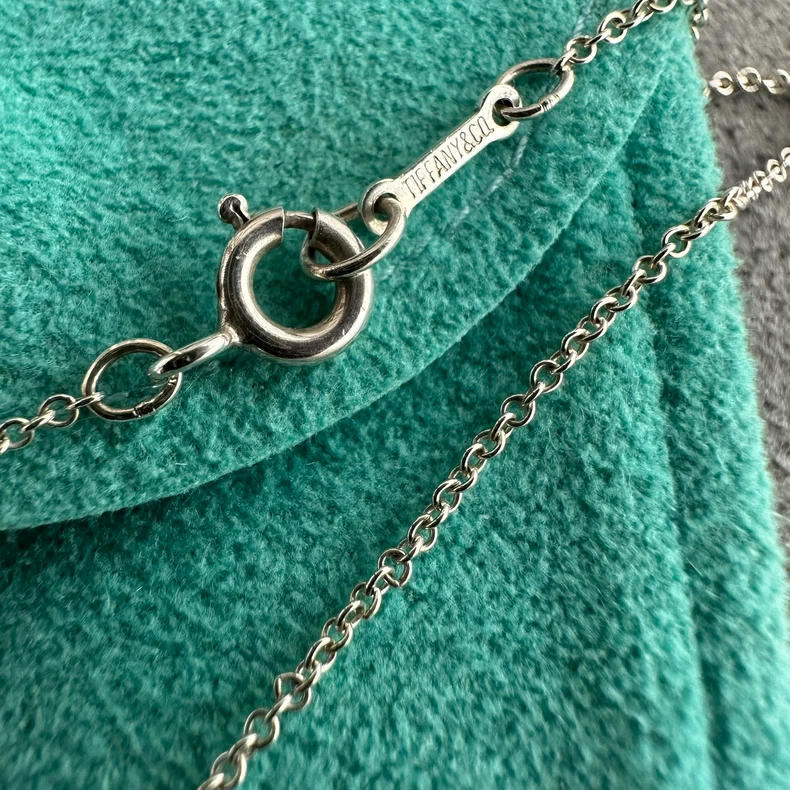 Tiffany&co 925 sterling silver Picasso heart necklace (second hand)-4