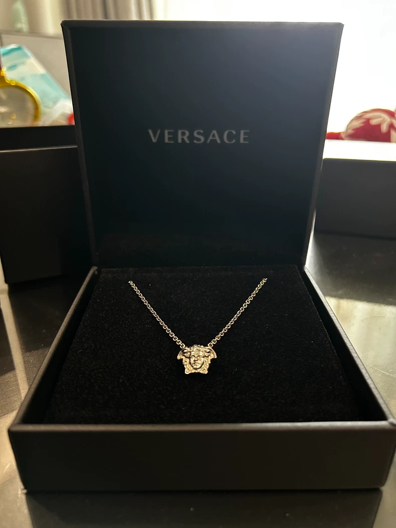 Versace Medusa Pendant Necklace (second hand)-3